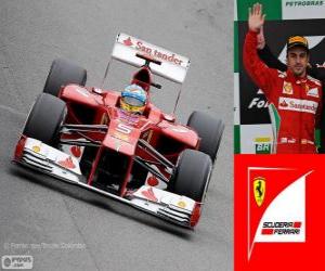 пазл Фернандо Алонсо - Ferrari - Гран Гран-при Бразилии 2012, 2º классифицированы